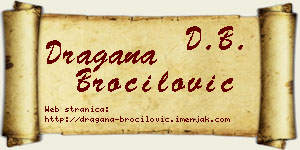 Dragana Broćilović vizit kartica